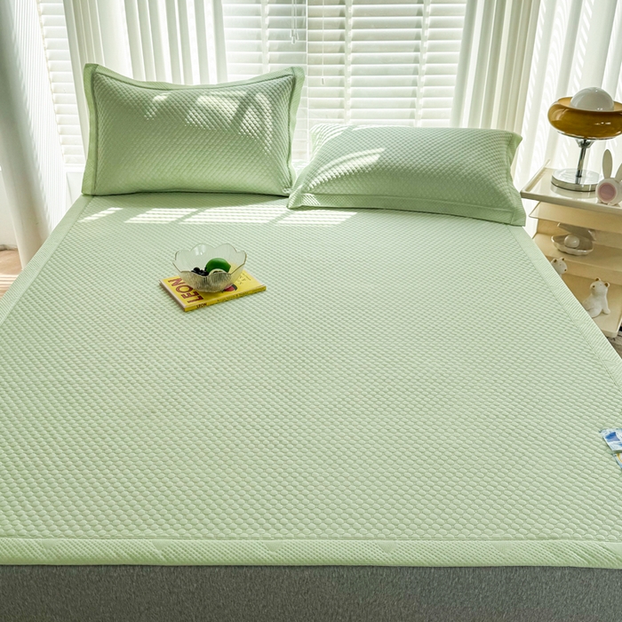 91家纺网 家纺一手货源 找家纺 许林家纺 2025 新款凉豆豆凉席 豆豆绿