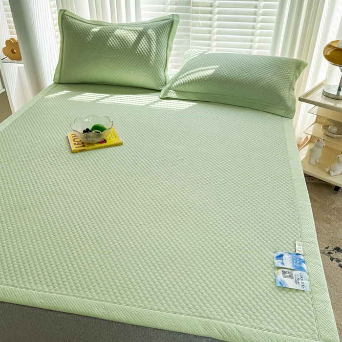 91家纺网 家纺一手货源 找家纺 许林家纺 2025 新款凉豆豆凉席 豆豆绿