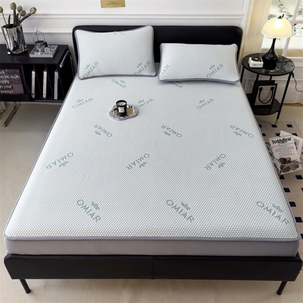 91家纺网 家纺一手货源 找家纺 卡初 2025新款抗菌冰豆豆皇冠系列床笠款 皇冠-星空蓝