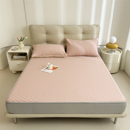 91家纺网 家纺一手货源 找家纺 （总）恒爱家纺 新款A类亲肤几何鸟冰丝床笠