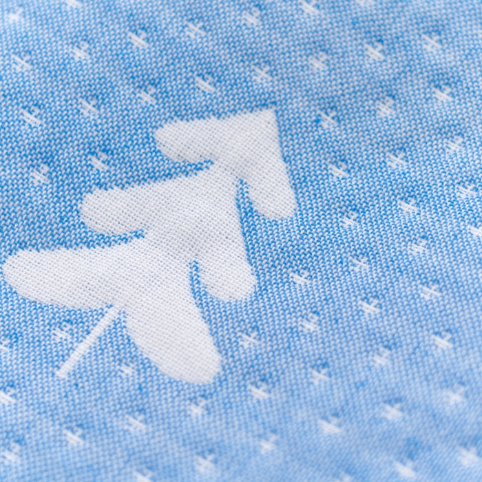 91家纺网 家纺一手货源 找家纺 朴尔家纺-毛巾被 2024新款特惠混纺棉质三层纱布独版AB面枕巾 52*78cm一对 爱心熊兰