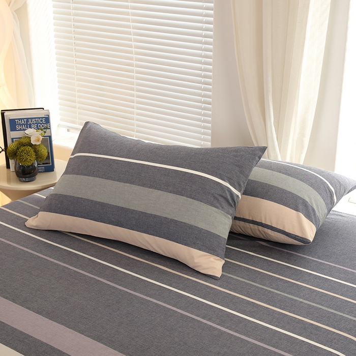 91家纺网 家纺一手货源 找家纺 金纱玉纺家纺 2024新款色织全棉水洗棉四件套 伯克利-兰