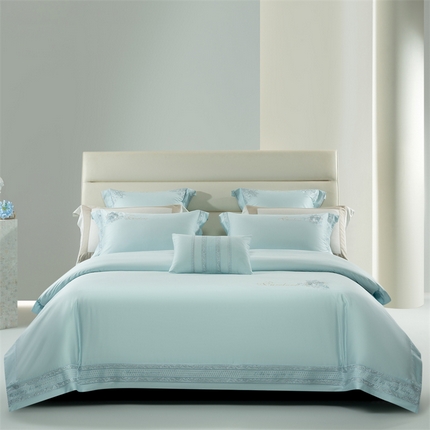 91家纺网 家纺一手货源 找家纺 （总）高大尚婚庆馆 2025新款长绒棉高端绣花四件套-玫瑰之恋系列