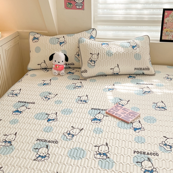 91家纺网 家纺一手货源 找家纺 （总）金爱家 2024新款库洛米床笠款凉感丝乳胶凉席