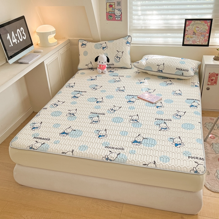 91家纺网 家纺一手货源 找家纺 （总）金爱家 2024新款库洛米床笠款凉感丝乳胶凉席