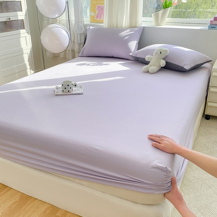 91家纺网 家纺一手货源 找家纺 （总）雨帆家纺 2024新款纯色床单床笠单品系列 -单床笠