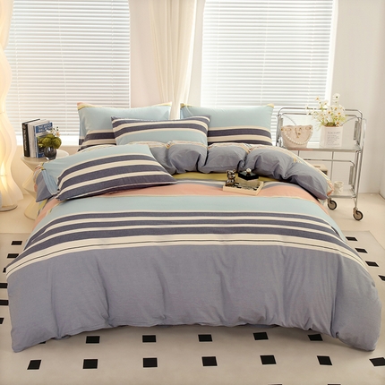 91家纺网 家纺一手货源 找家纺 （总）金纱玉纺家纺 2024新款全棉水洗棉四件套