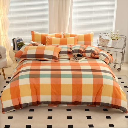 91家纺网 家纺一手货源 找家纺 （总）金纱玉纺家纺 2024新款全棉水洗棉四件套