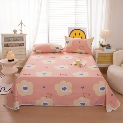 91家纺网 家纺一手货源 找家纺 （总）慕希 2024新款三枚缎卡老粗布床单单品（直角床单 没有花边）