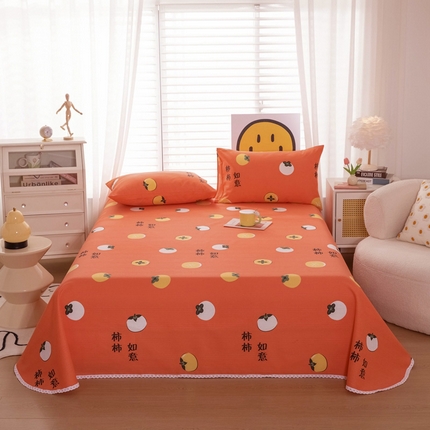 91家纺网 家纺一手货源 找家纺 （总）慕希 2024新款三枚缎卡老粗布床单单品（直角床单 没有花边）