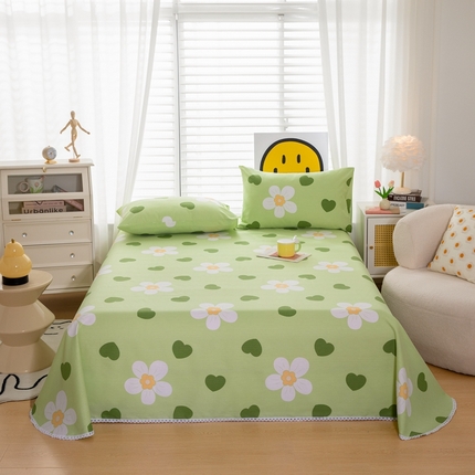 91家纺网 家纺一手货源 找家纺 （总）慕希 2024新款三枚缎卡老粗布床单单品（直角床单 没有花边）