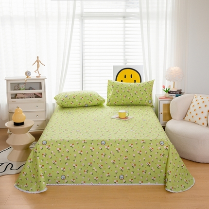 91家纺网 家纺一手货源 找家纺 （总）慕希 2024新款三枚缎卡老粗布床单单品（直角床单 没有花边）