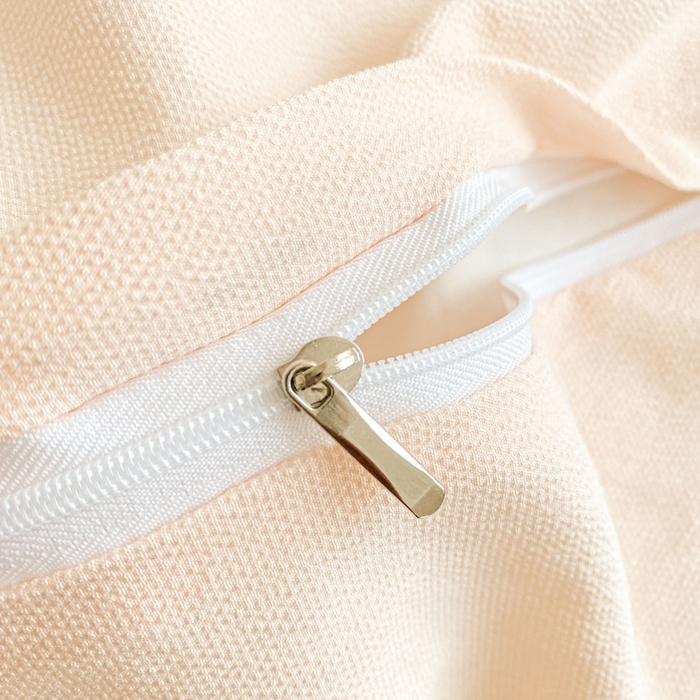 91家纺网 家纺一手货源 找家纺 羋多2024新款贝壳边雨泡泡棉泡泡纱双层纱四件套 奶豆沙