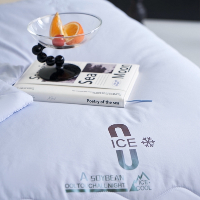 91家纺网 家纺一手货源 找家纺 米菲 2024新款亲肤舒适冰蝉丝科技被 夏被 被子被芯 湖兰