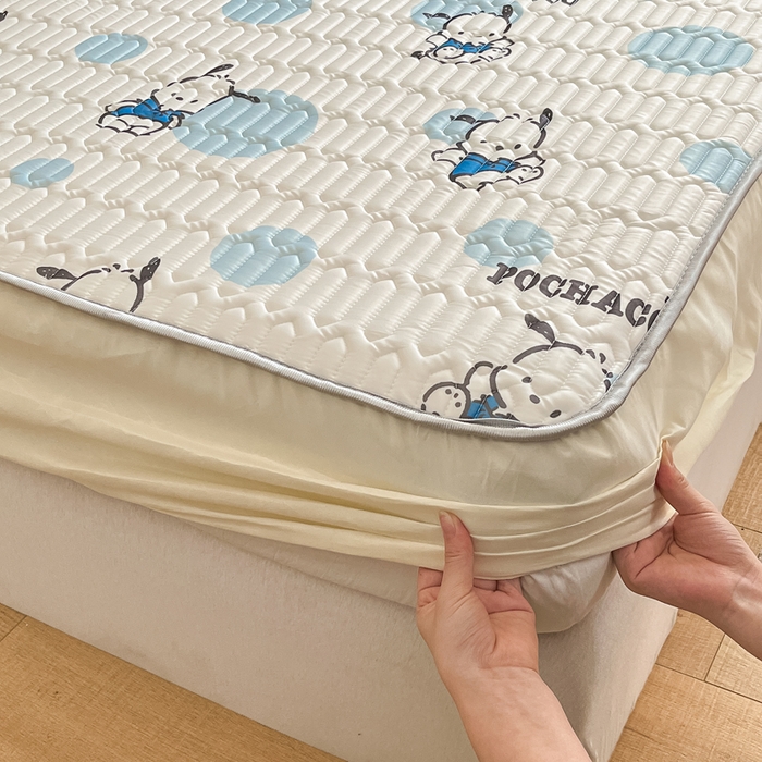 91家纺网 家纺一手货源 找家纺 （总）金爱家 2024新款库洛米床笠款凉感丝乳胶凉席