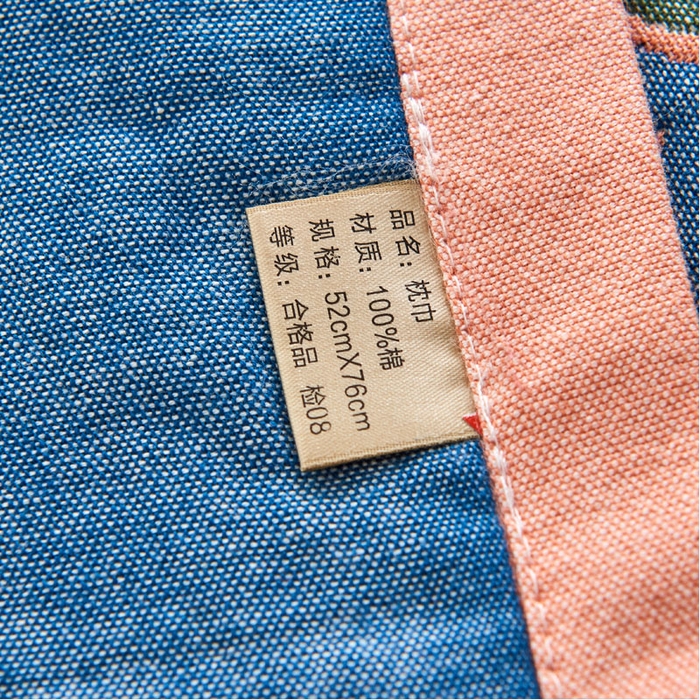 91家纺网 家纺一手货源 找家纺 （总）朴尔家纺2024新款民族风彩棉系列四层纱布枕巾