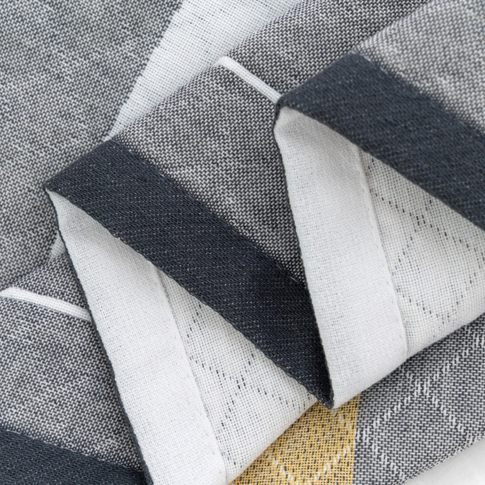 91家纺网 家纺一手货源 找家纺 朴尔家纺-毛巾被 2024新款特惠混纺棉质三层纱布独版AB面枕巾 52*78cm一对 白熊灰