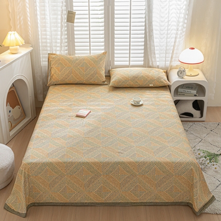 91家纺网 家纺一手货源 找家纺 （总）新印象 2025新款纯棉老粗布三件套