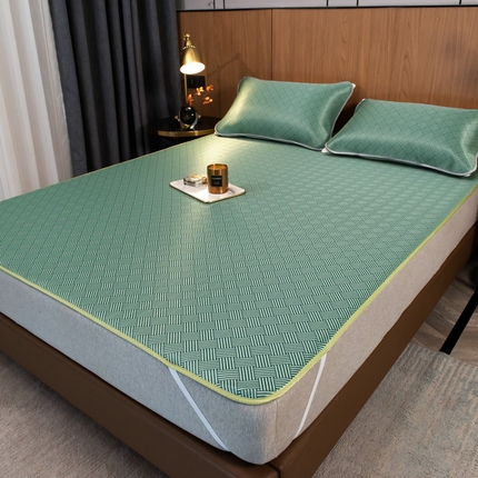 91家纺网 家纺一手货源 找家纺 （总）卡初 2025新款抗菌碳光冰丝席