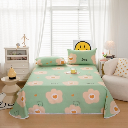 91家纺网 家纺一手货源 找家纺 （总）慕希 2024新款三枚缎卡老粗布床单单品（直角床单 没有花边）