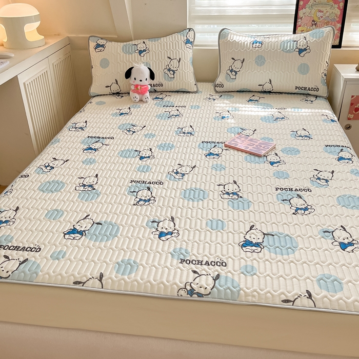 91家纺网 家纺一手货源 找家纺 （总）金爱家 2024新款库洛米床笠款凉感丝乳胶凉席