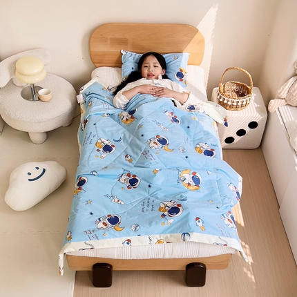 91家纺网 家纺一手货源 找家纺 （总）吉咪兔 2024年新款儿童夏凉被幼儿园夏季小被子纯棉卡通夏天可机洗宝宝空调被
