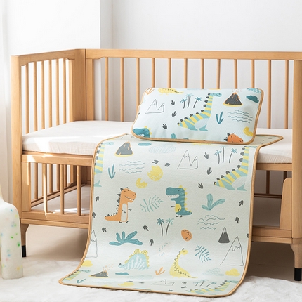 91家纺网 家纺一手货源 找家纺 （总）嗨生活 2025新款古藤+冰丝婴儿凉席 儿童幼儿园凉席 午睡席 冰丝藤席 可定制 