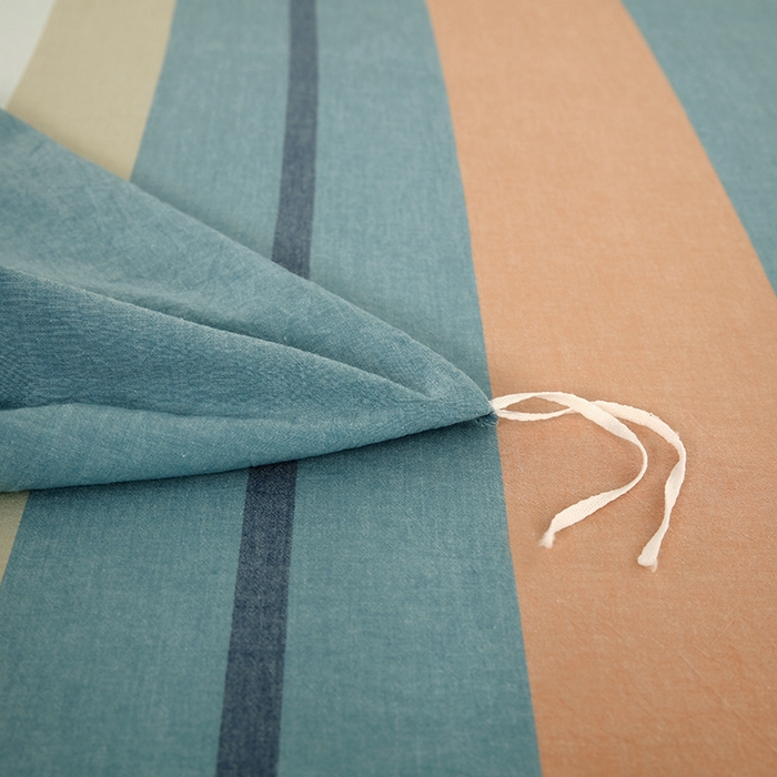 91家纺网 家纺一手货源 找家纺 金纱玉纺家纺 2024新款色织全棉水洗棉四件套 罗拉之恋-兰