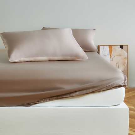 91家纺网 家纺一手货源 找家纺 云栖家居 202460支A类兰精天丝系列单品床笠（风格二） 素雅灰