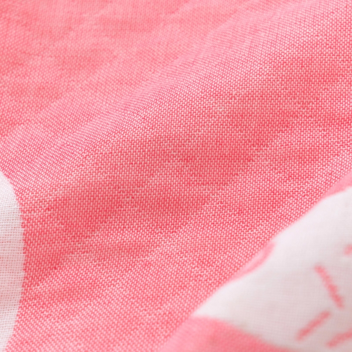 91家纺网 家纺一手货源 找家纺 朴尔家纺-毛巾被 2024新款特惠混纺棉质三层纱布独版AB面枕巾 52*78cm一对 爱鱼的猫粉