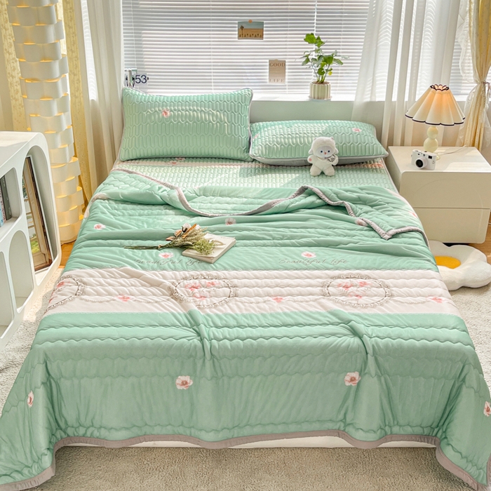 91家纺网 家纺一手货源 找家纺 福来临家纺 2026新款印花夏被 晨光