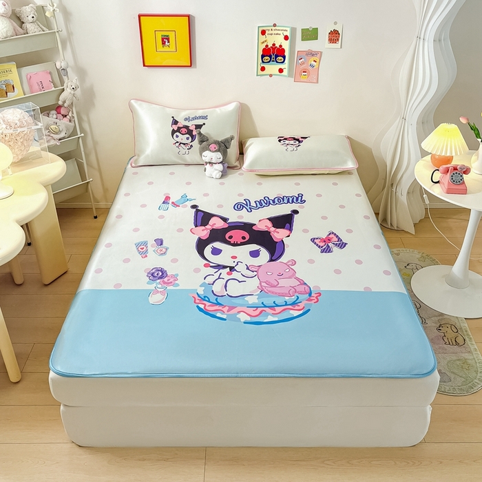 91家纺网 家纺一手货源 找家纺 （总）博雅 2024新款三丽鸥凉感丝凉席夏被套件