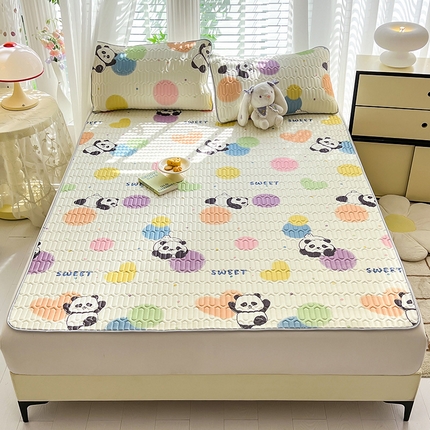 91家纺网 家纺一手货源 找家纺 （总）佳梦达 2025新款0.4厚度印花凉感丝乳胶凉席