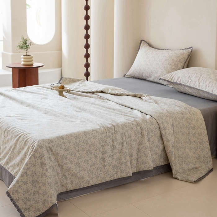 91家纺网 家纺一手货源 找家纺 梦依依 2025新款全棉大豆纤维被-风格二 枝上花