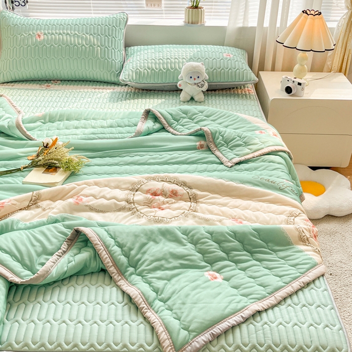 91家纺网 家纺一手货源 找家纺 福来临家纺 2026新款印花夏被 晨光