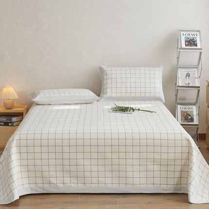 91家纺网 家纺一手货源 找家纺 （总）金泰莱 2025新款加厚老粗布凉席三件套全棉老粗布床单纯棉床单软凉席