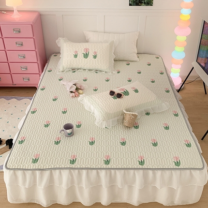 91家纺网 家纺一手货源 找家纺 （总）昔可家纺 2024新款床裙款乳胶席