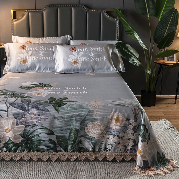 91家纺网 家纺一手货源 找家纺 大境 2024新款900d窝蜂冰丝凉席三件套 夏日缤纷