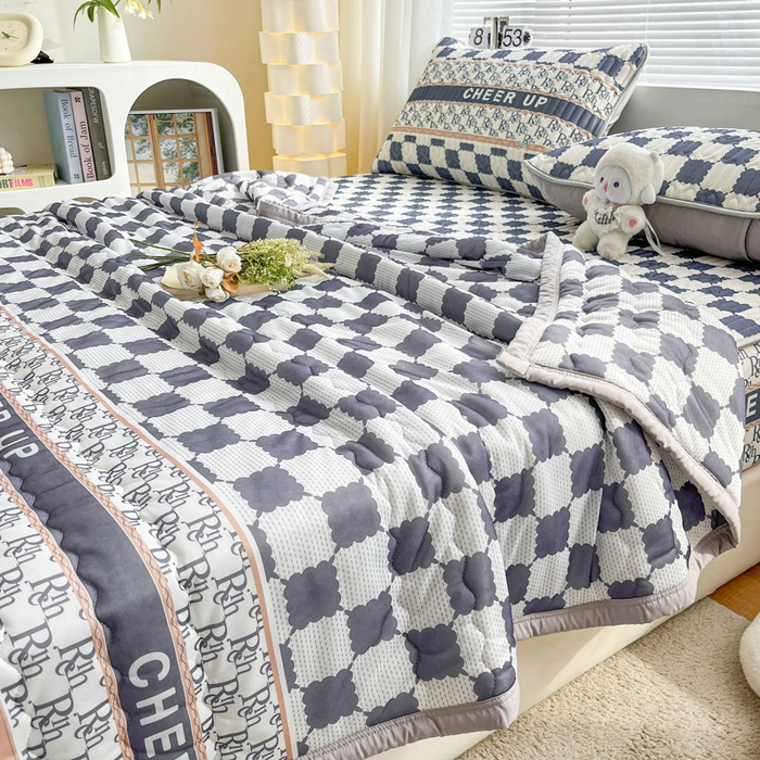 91家纺网 家纺一手货源 找家纺 福来临家纺 2025新款印花夏被 格调