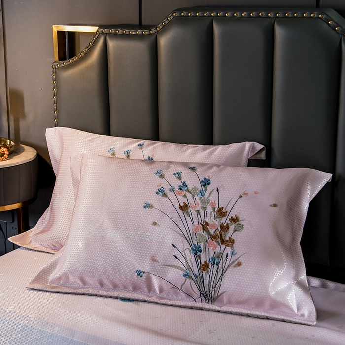 91家纺网 家纺一手货源 找家纺 大境 2024新款900d窝蜂冰丝凉席三件套 密语芬芳