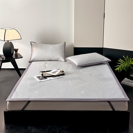 91家纺网 家纺一手货源 找家纺 （总）三味舒屋 2025新款抗菌防螨900D高端养生冰藤席--马汀系列