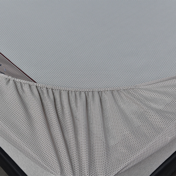 91家纺网 家纺一手货源 找家纺 简一 2024新款A类抗菌冰丝席--床笠款 小千鸟格-经典抗菌席-灰