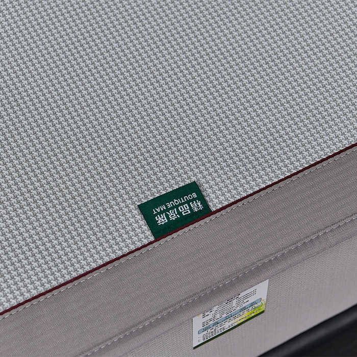 91家纺网 家纺一手货源 找家纺 简一 2024新款A类抗菌冰丝席--床笠款 小千鸟格-经典抗菌席-灰