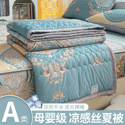 91家纺网 家纺一手货源 找家纺 （总）福来临 2025新款印花凉感丝夏被夏凉被空调被子被芯