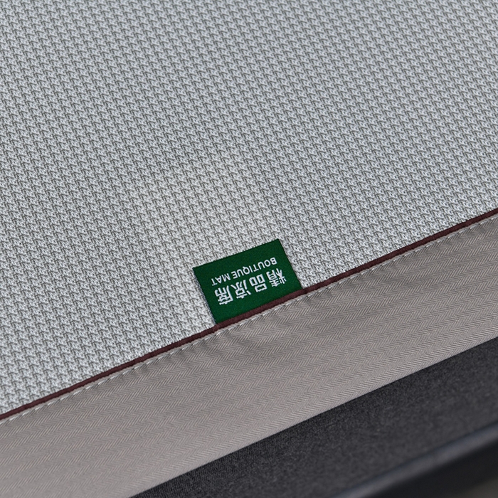 91家纺网 家纺一手货源 找家纺 简一 2024新款A类抗菌冰丝席--床单款 小千鸟格-经典抗菌席-灰