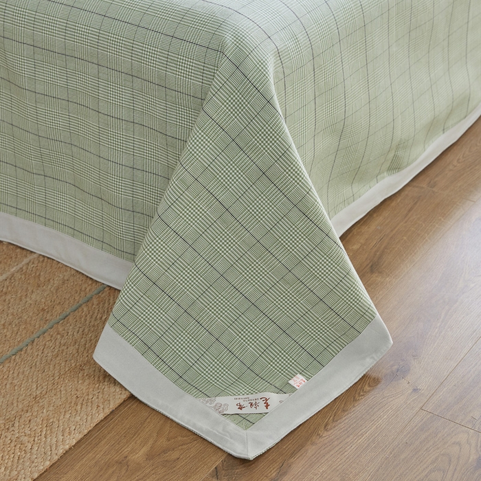 91家纺网 家纺一手货源 找家纺 金泰莱 2025新款加厚老粗布凉席三件套全棉老粗布床单纯棉床单软凉席 朝歌