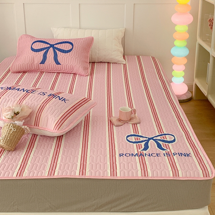 91家纺网 家纺一手货源 找家纺 昔可家纺 2024新款床笠款乳胶席 芭蕾少女蝴蝶结