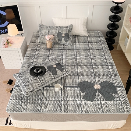 91家纺网 家纺一手货源 找家纺 昔可家纺 2024新款床笠款乳胶席 香香蝴蝶结