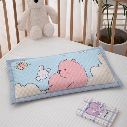 91家纺网 家纺一手货源 找家纺 （总）织布人 2024新款夏季冰丝凉感豆豆婴幼儿童0-6-12卡通荞麦枕学生枕头