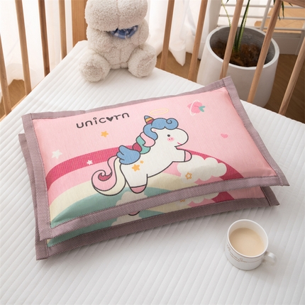 91家纺网 家纺一手货源 找家纺 织布人 2024新款婴幼儿童0-6-12夏季冰丝凉感卡通荞麦枕学生枕头 冰丝凉感-小飞马